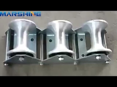 7.7-18 kg Capacidad de carga Rueda de aluminio de nylon Rodillo de tracción de cables